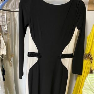 Ralph Lauren gala dress black and white